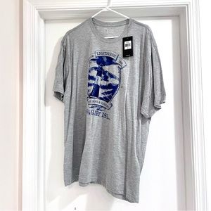 Chaps men Grey Lighthouse Graphic Tee